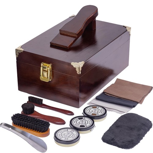 Pcs deluxe shoe shine box - 10,