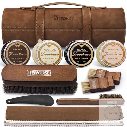 Leather shoe polish - polish, kit