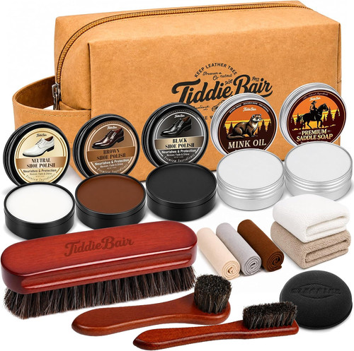 Shoe leather polish kit - shoe,