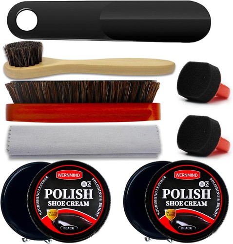 Black shoe polish - , leather