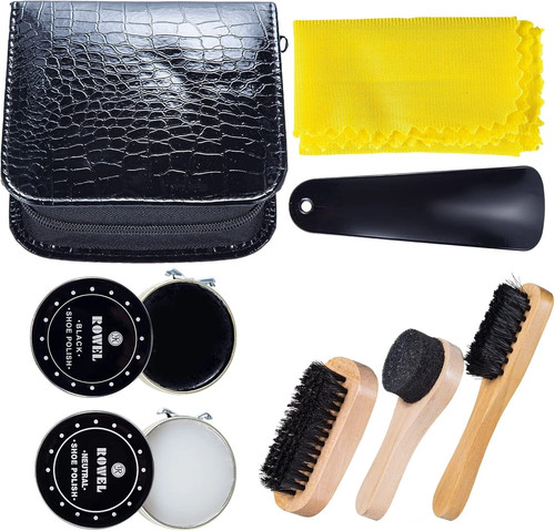 Shoe polish kit cleaning - kit,