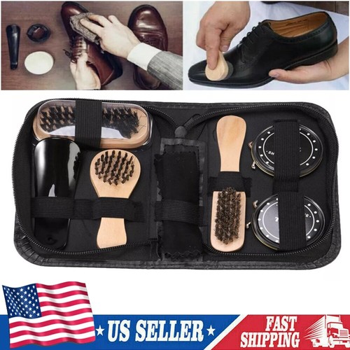 Shoe shine care kit - shine, polish