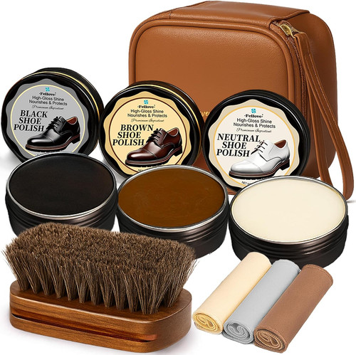 Shoe polish kit 8pcs - kit,