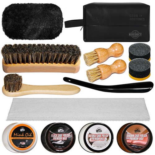Shoe shine kit for - kit, &