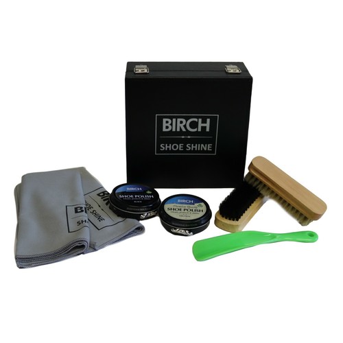 Shoe shine care kit box - kit,