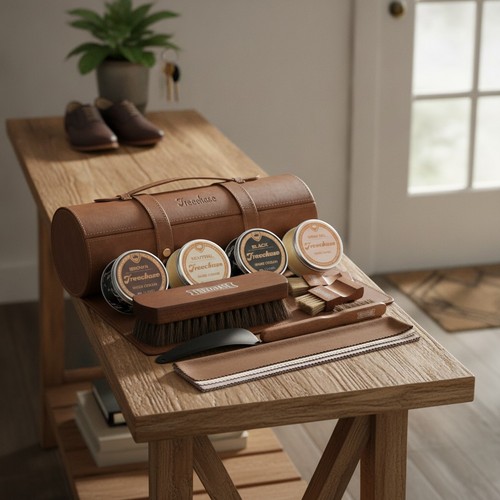 Piece leather shoe polish - 13-piece,