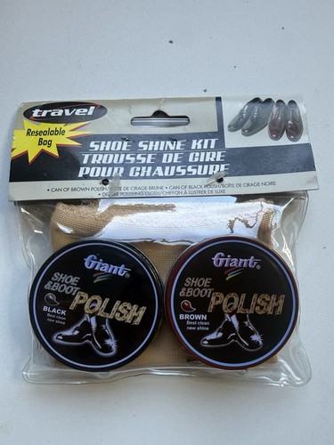Travel shoe shine kit black - travel, black&