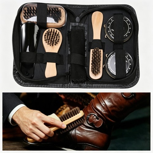 Shoe shine polish kit for - shine,