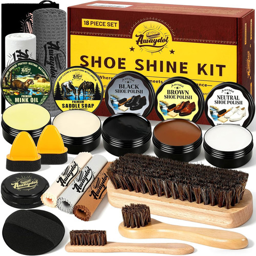 Shoe shine kit - kit, –16-in-1