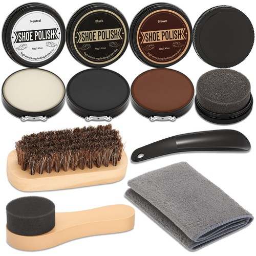 Pcs leather shoe polish kit - 8,