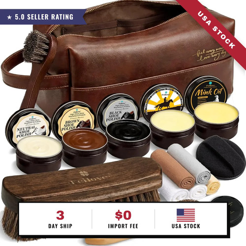 Shoe care kit in - shoe,