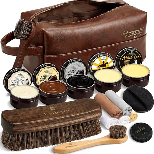 Shoe care kit in - kit, 16-in-1