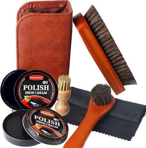 Black brown shoe - polish, kit