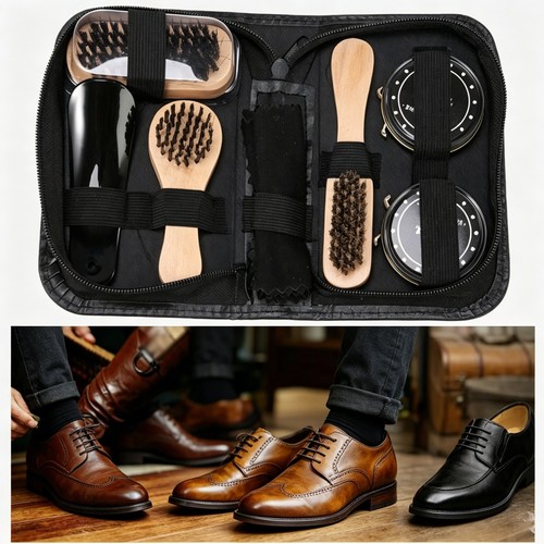Shoe care cleaning - care, kit