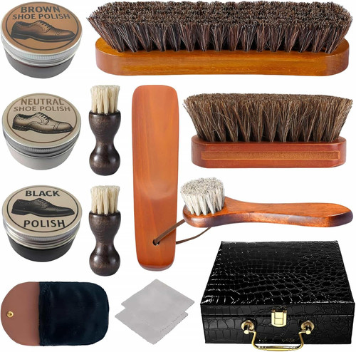 Men shoe shine gift - gift, kit