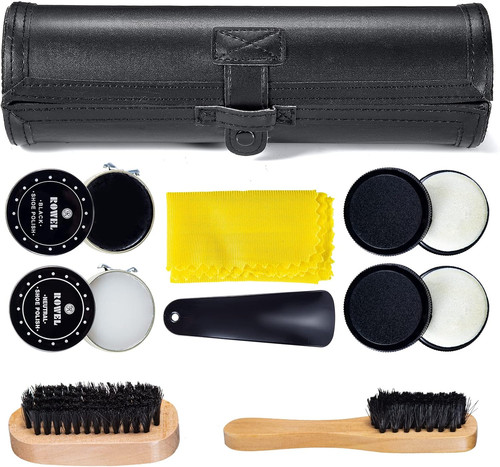 Shoe polish kit cleaning - kit, shine