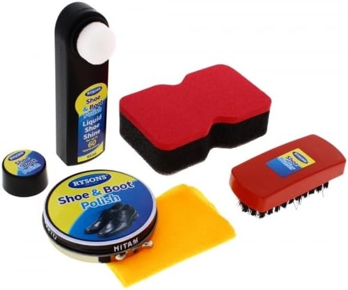 Black shoe shine kit - 5, piece
