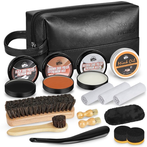 Shoe shine kit for - shoe, men