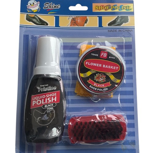 3pc black liquid shoe polish - 3pc,