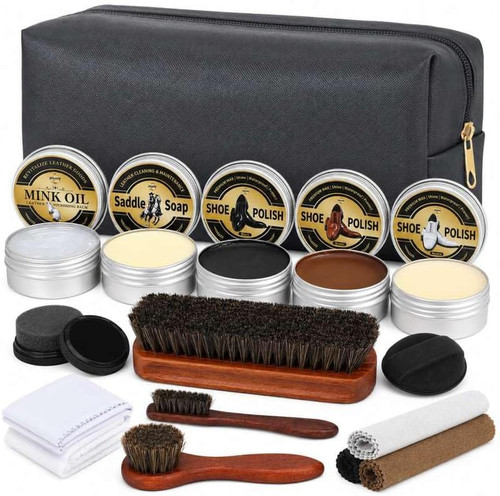 Shoe polish kit - 16-in-1,