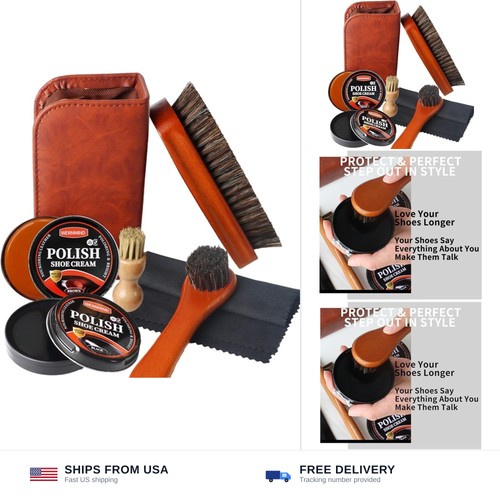 Black brown shoe - polish, kit